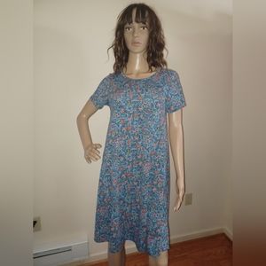 LuLaRoe Blue Floral Dress